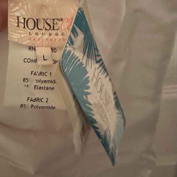 NWT House of CB Cape Verde One Piece White Bikini - Picture 4 of 6